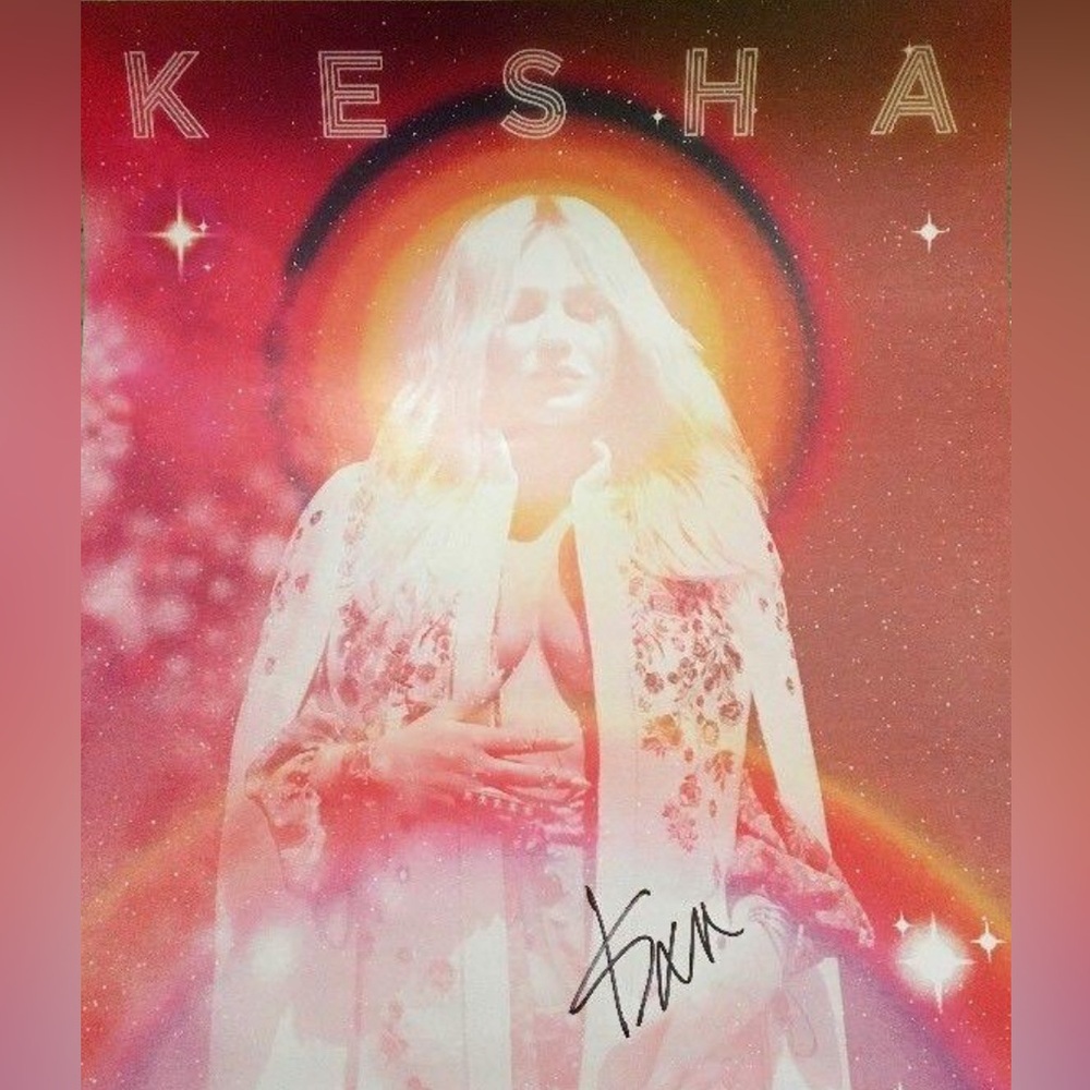 Signed Ke$ha 2017 Rainbow Tour Poster